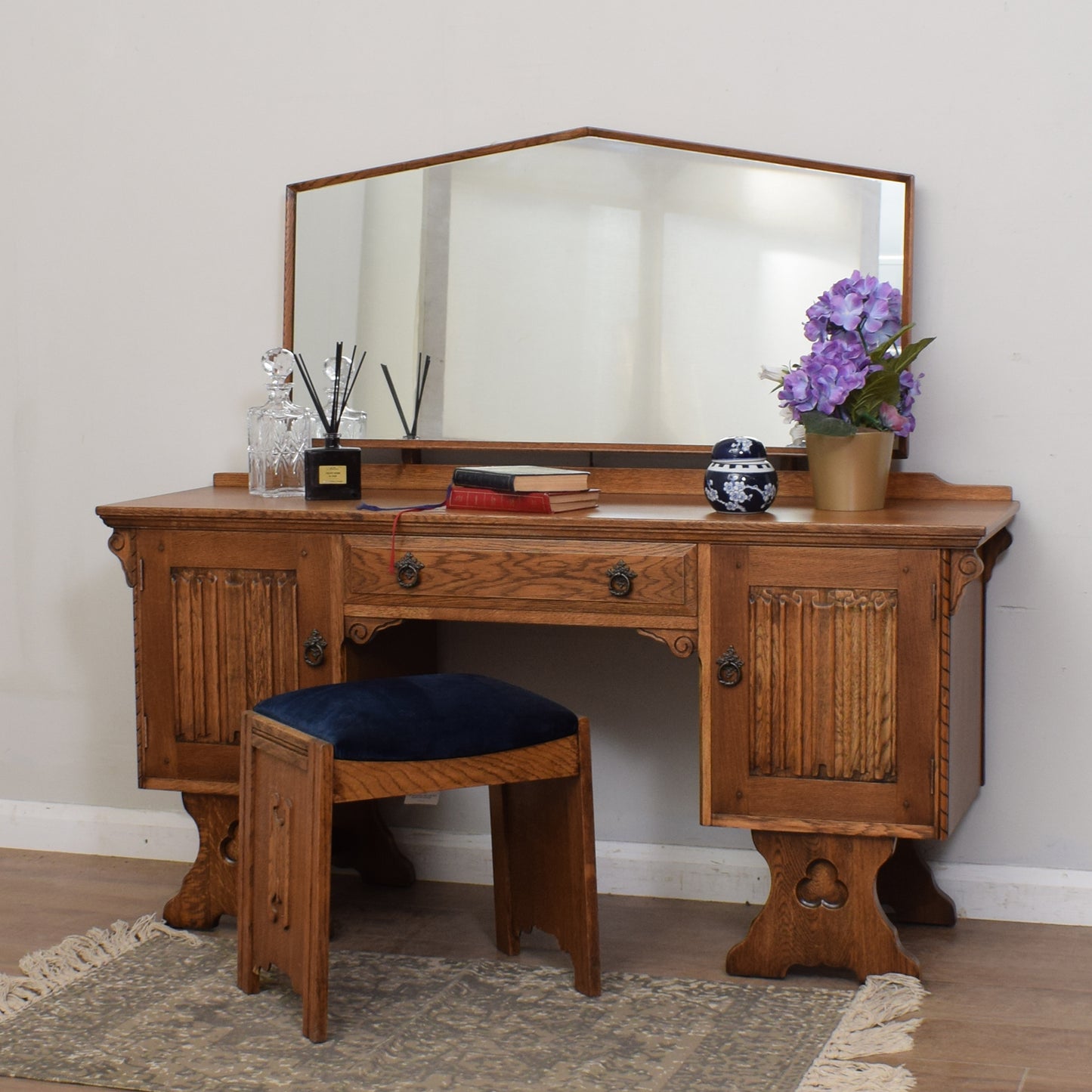 Restored Oak Dressing Table