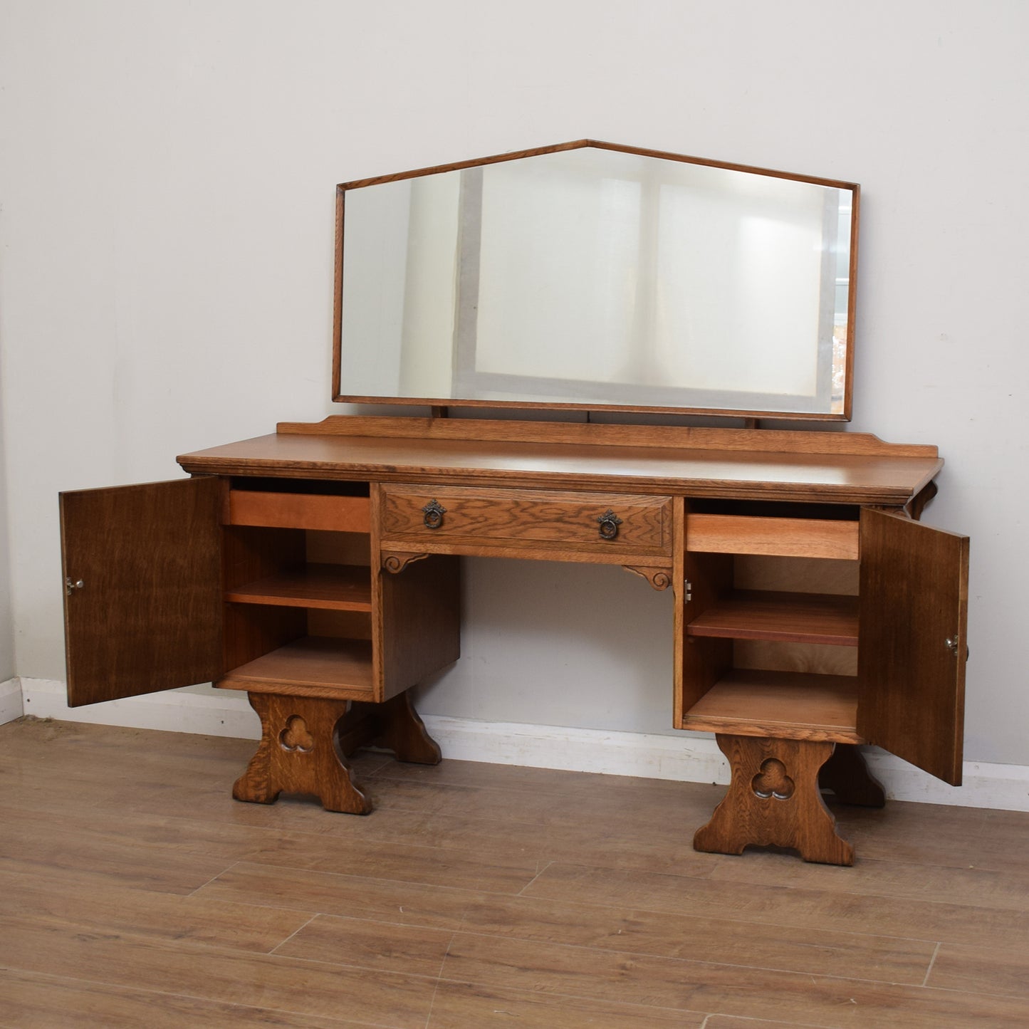 Restored Oak Dressing Table