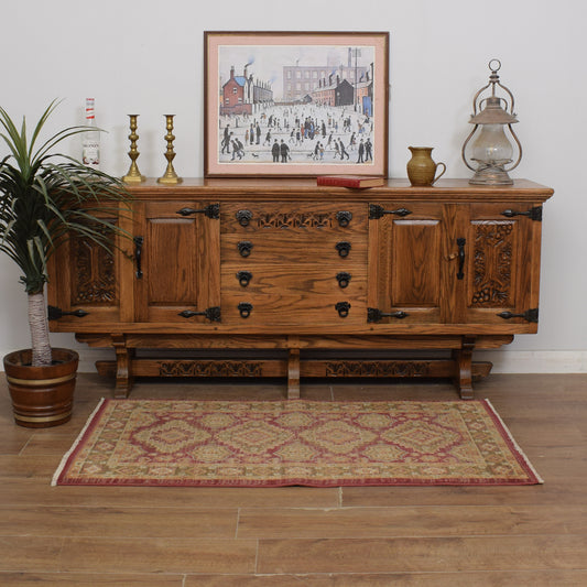 Restored Oak Webber Sideboard