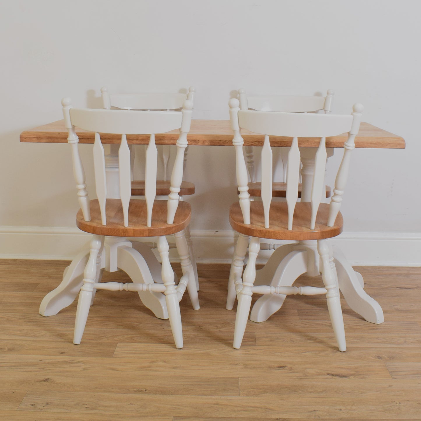 Painted Table And Four Chairs