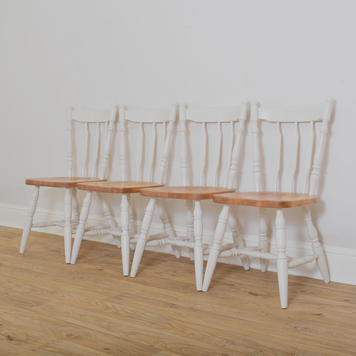 Painted Table And Four Chairs