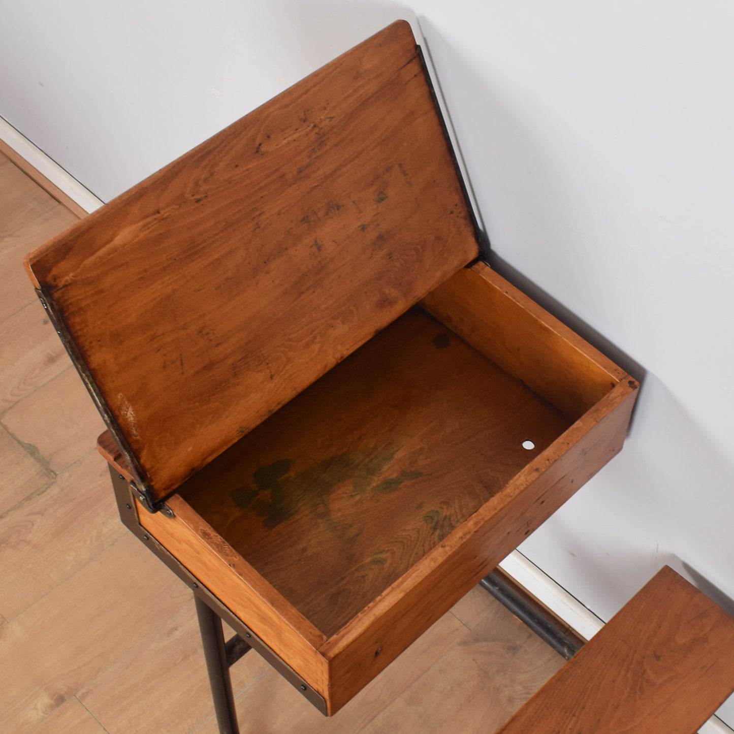 Antique School Desk with Seat