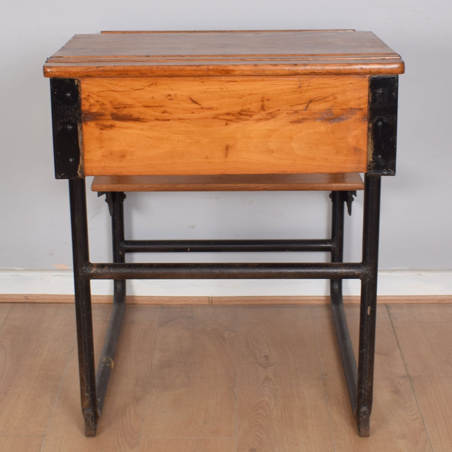 Antique School Desk with Seat