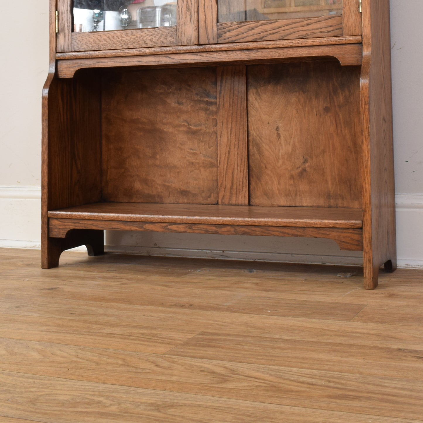 Glazed Oak Display Cabinet