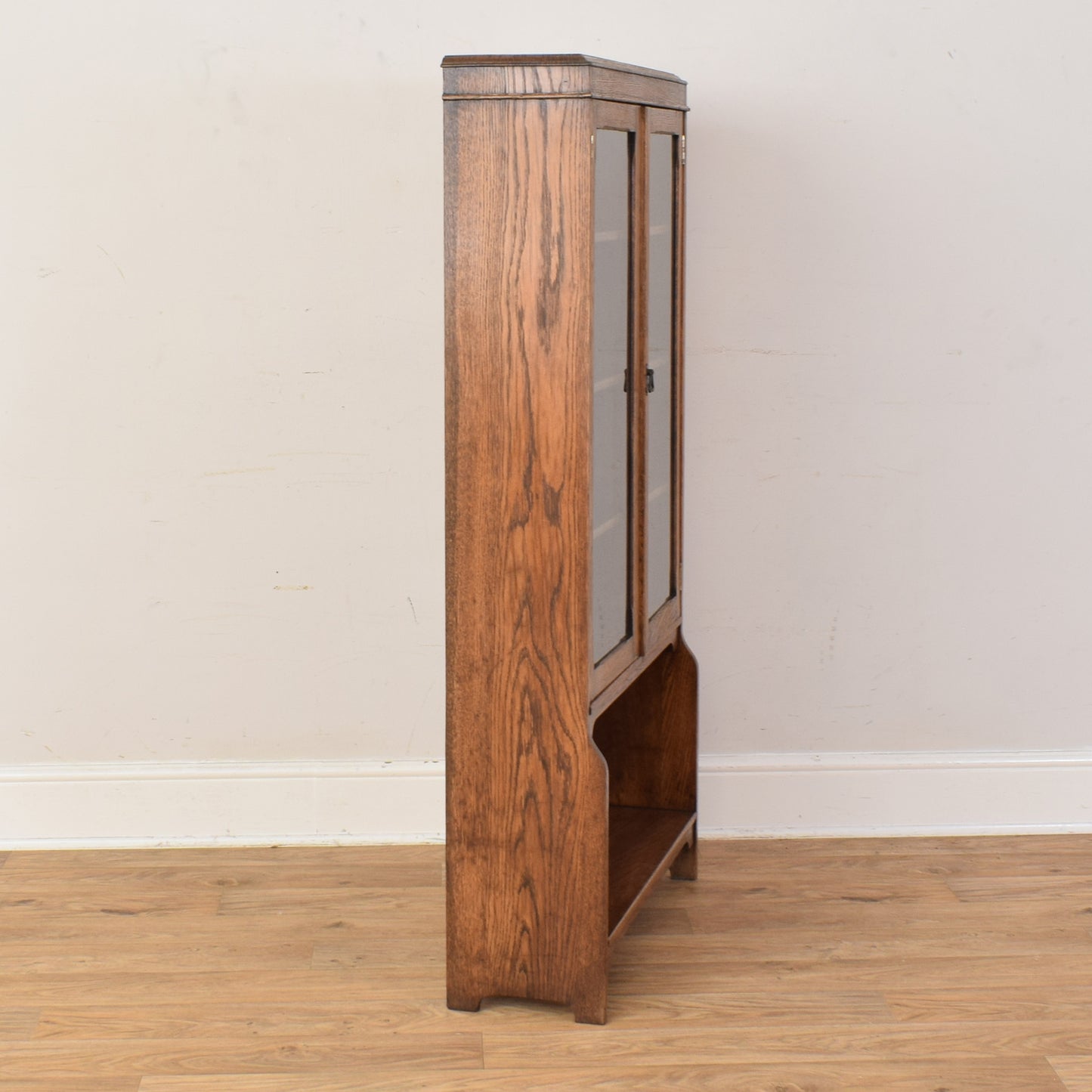 Glazed Oak Display Cabinet