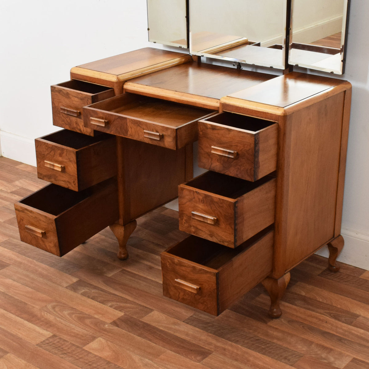Restored Walnut Dressing Table