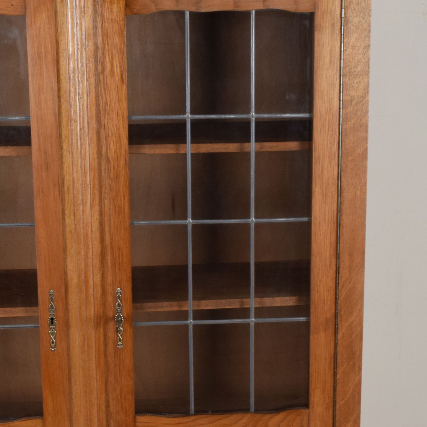 Oak Glazed Bookcase