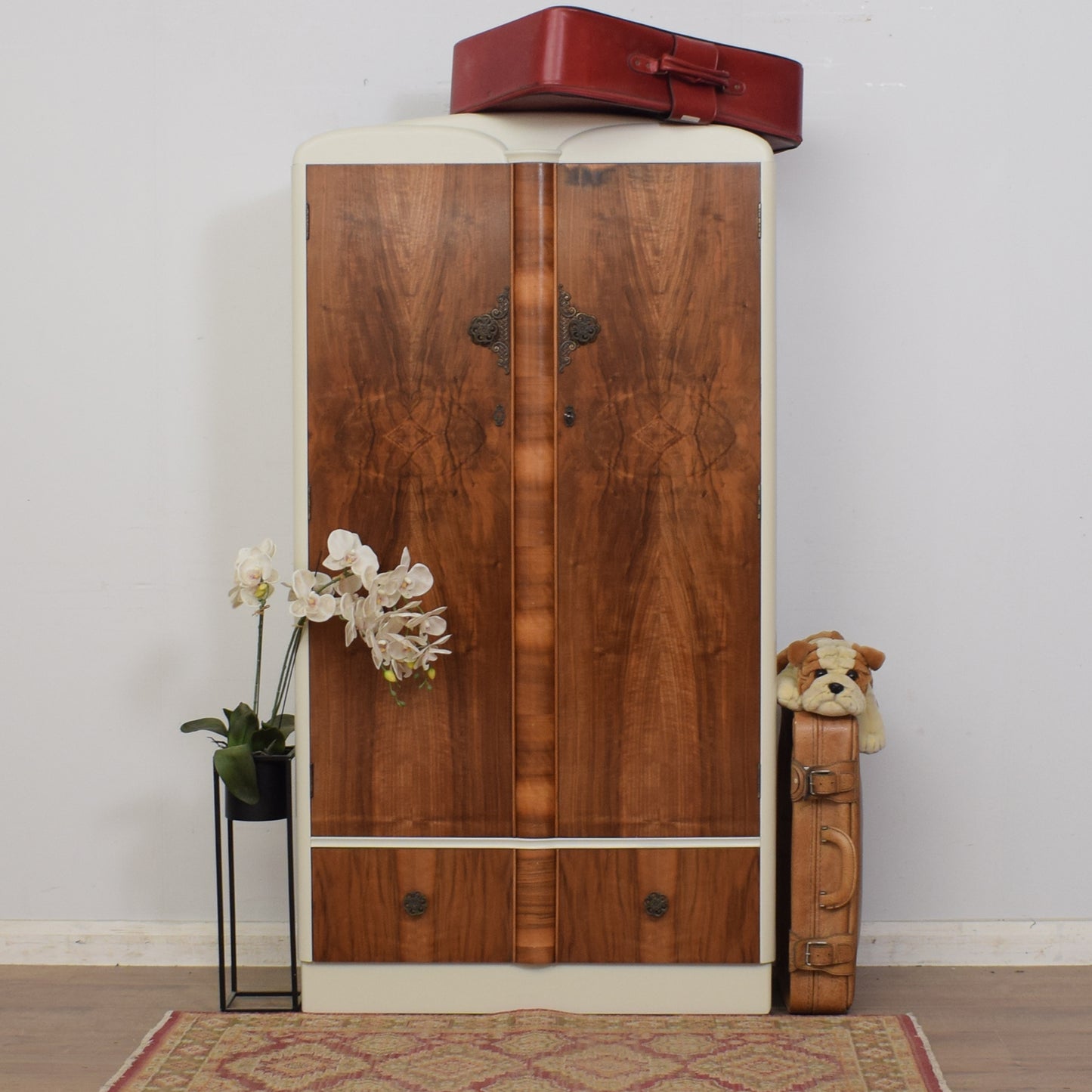 Painted Art-Deco Wardrobe