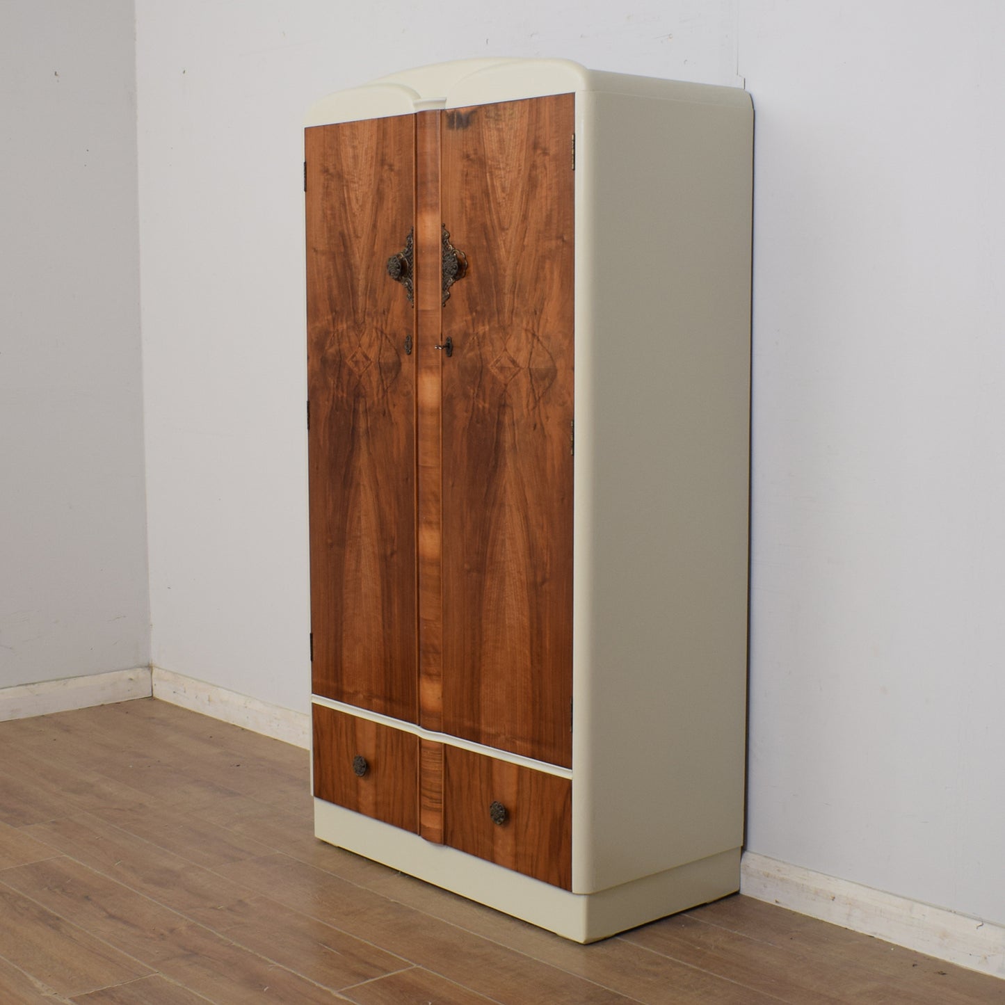 Painted Art-Deco Wardrobe