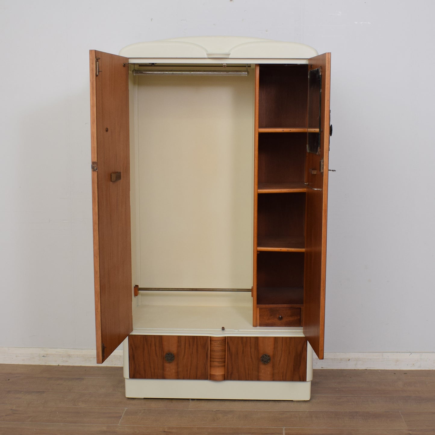 Painted Art-Deco Wardrobe