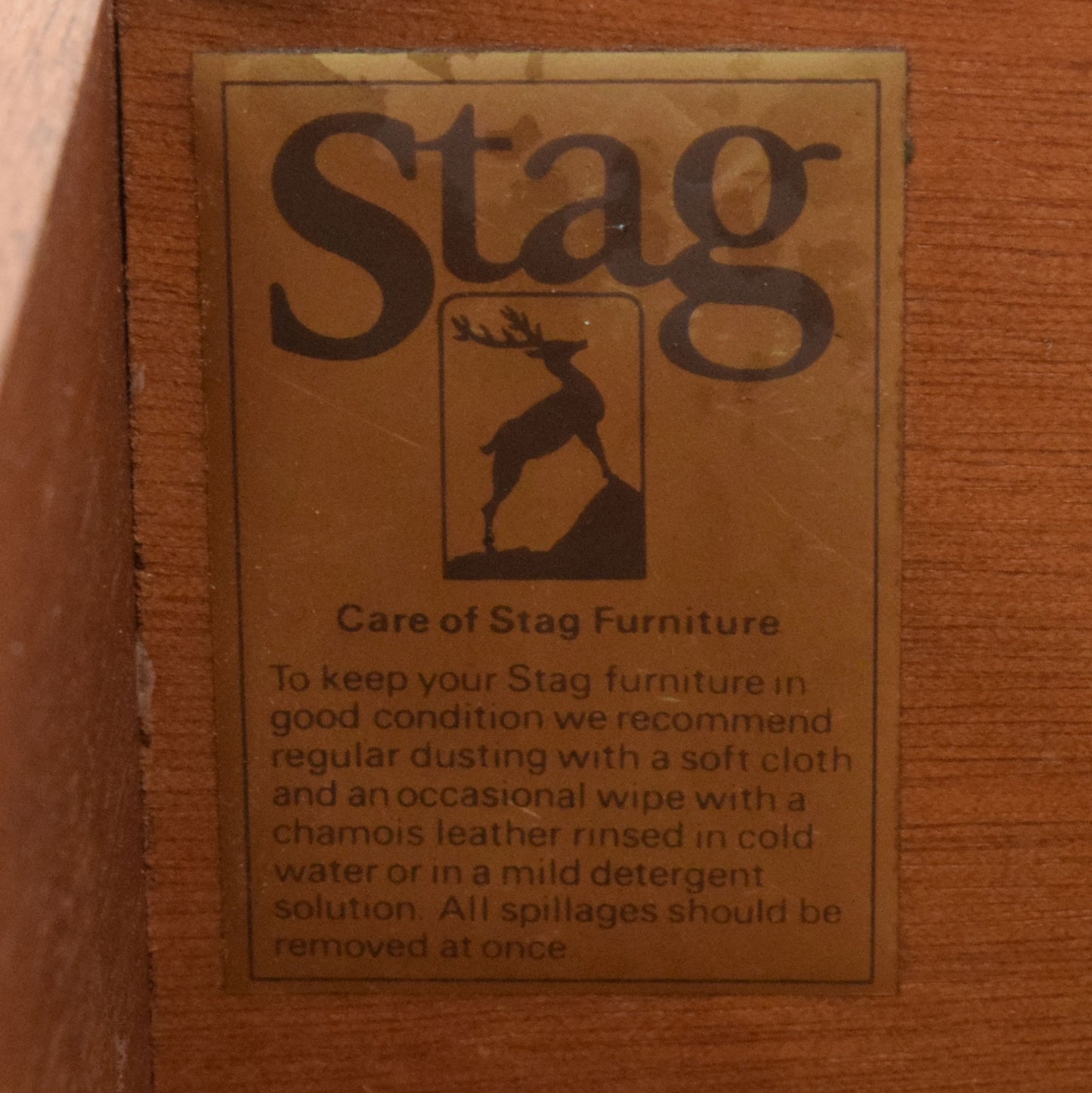 Restored Stag Side Table
