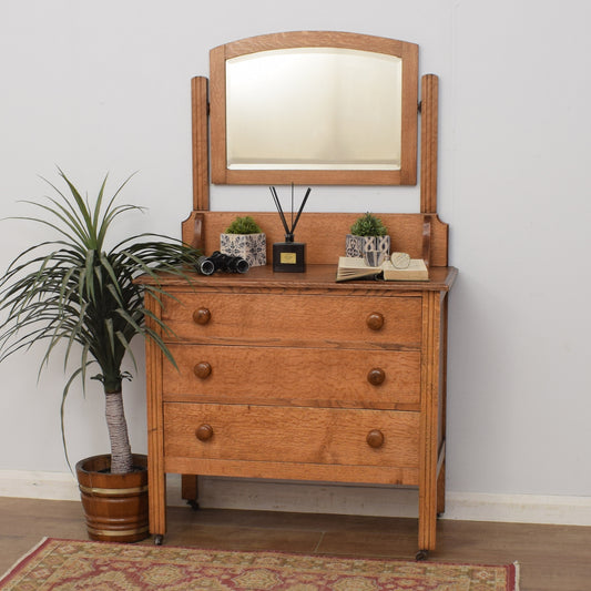 Restored Oak Dressing Table