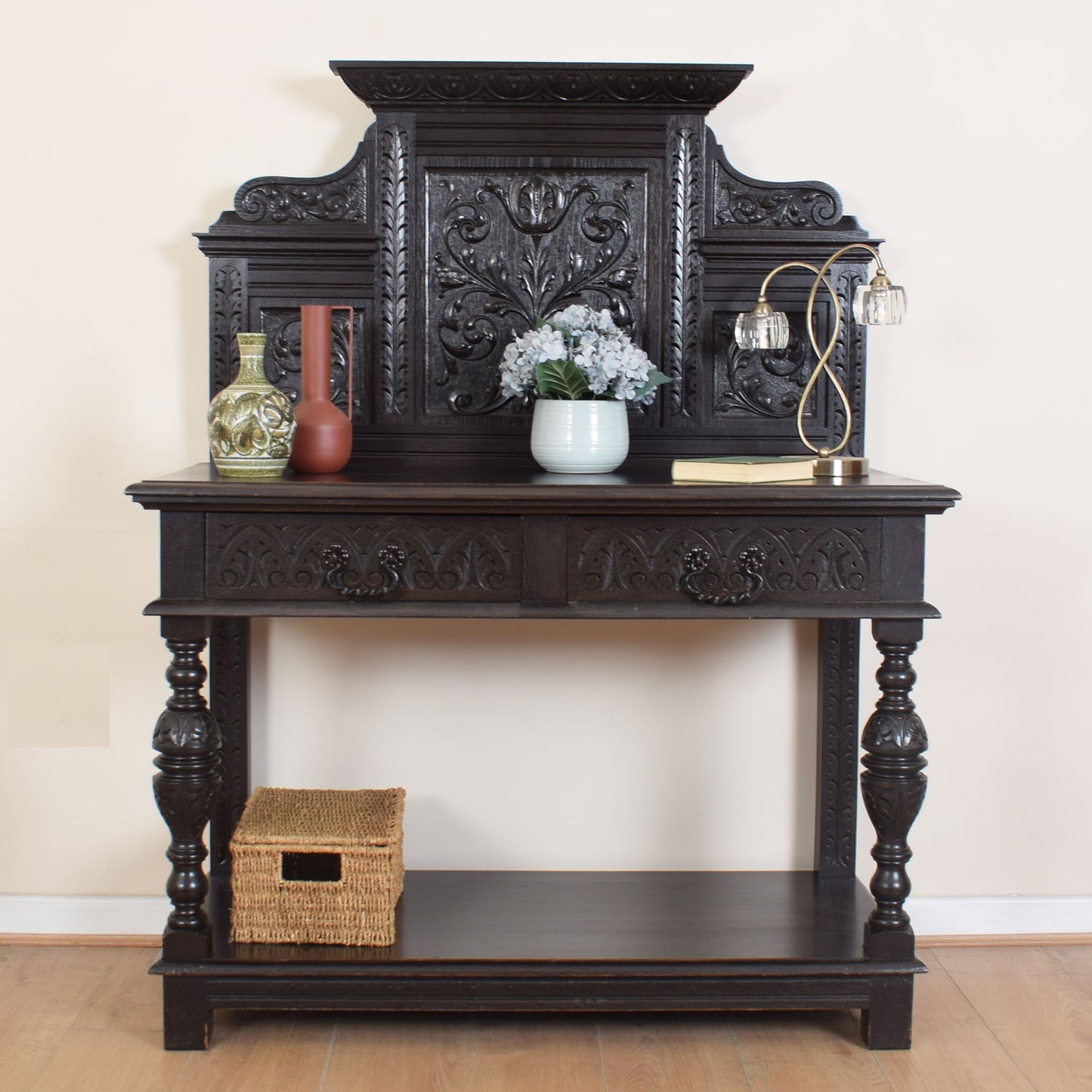 Jacobean Style Carved Console Table