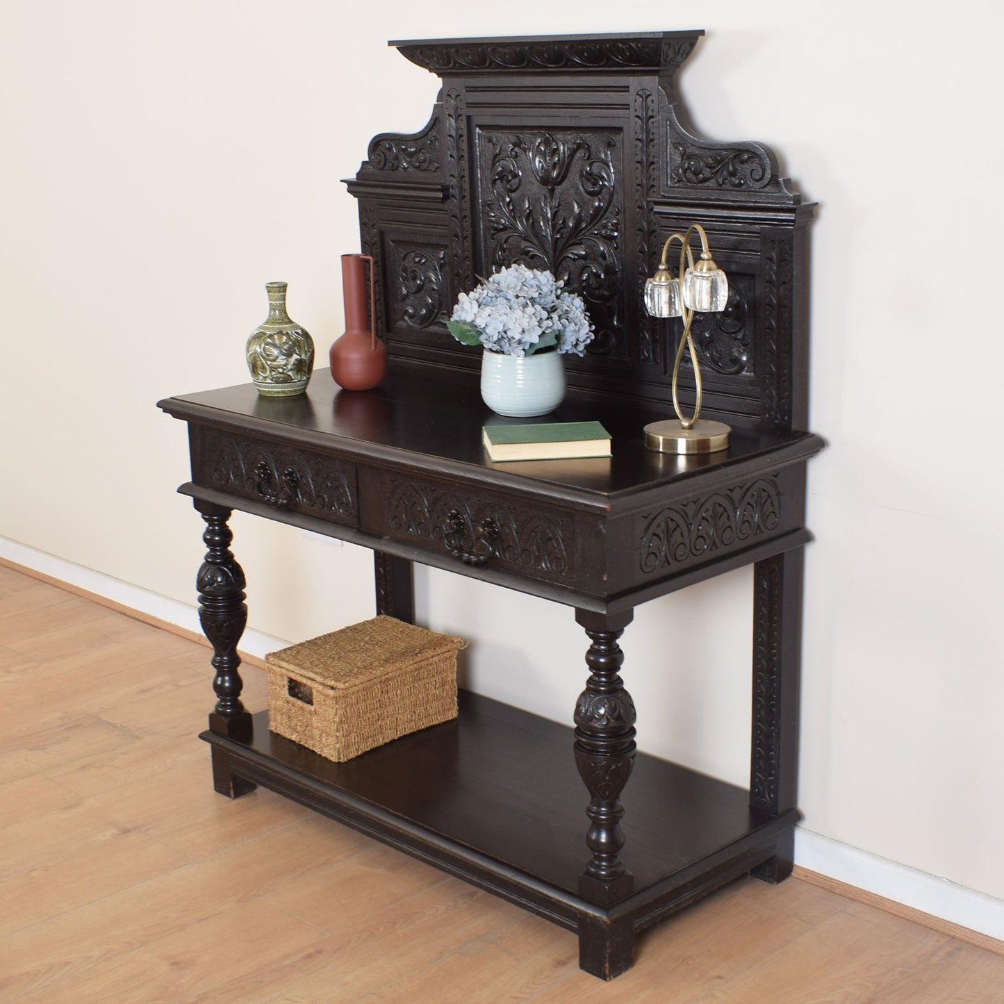 Jacobean Style Carved Console Table