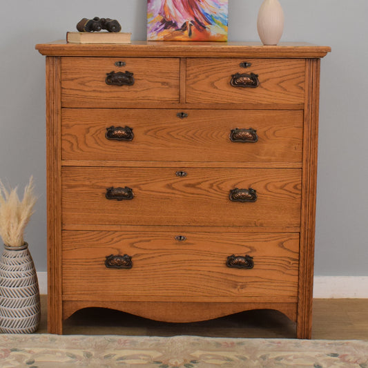 Large Oak Chest of Drawers