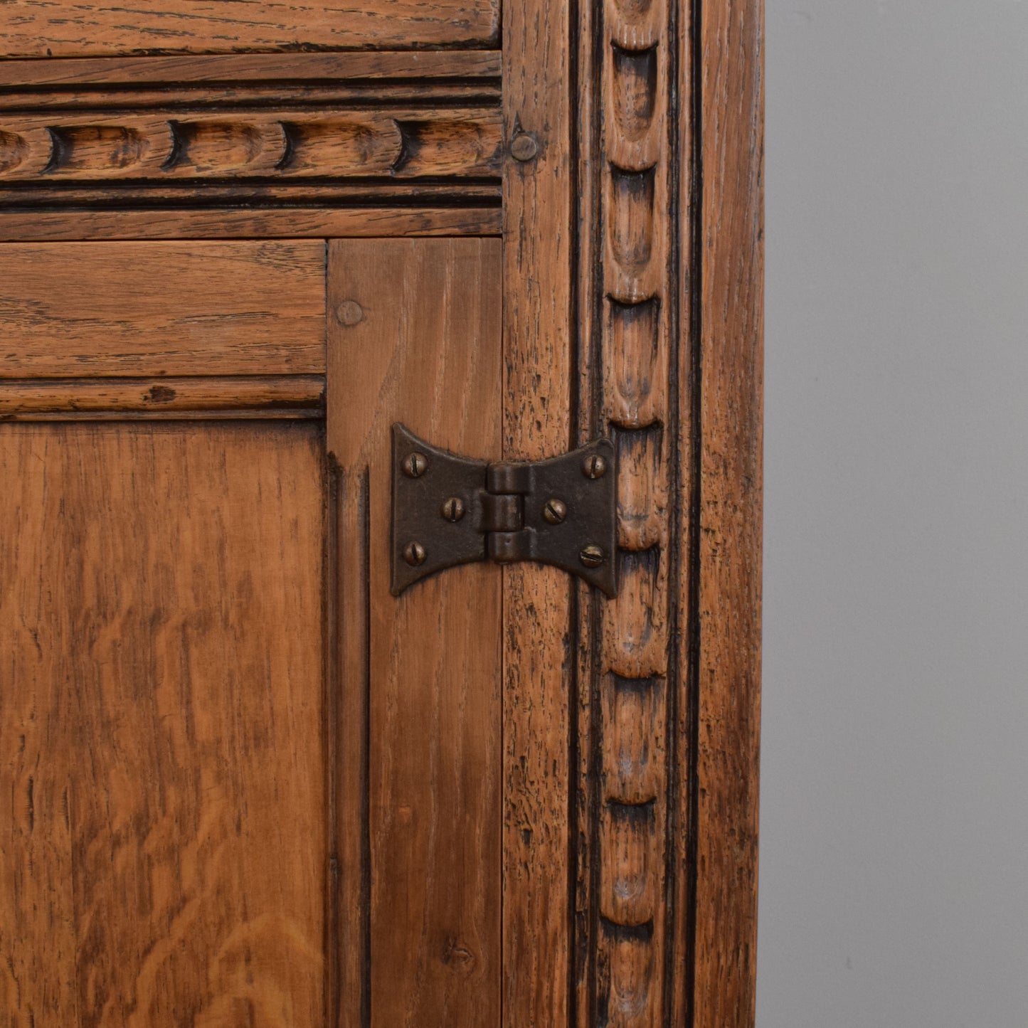 Carved Oak Court Cabinet