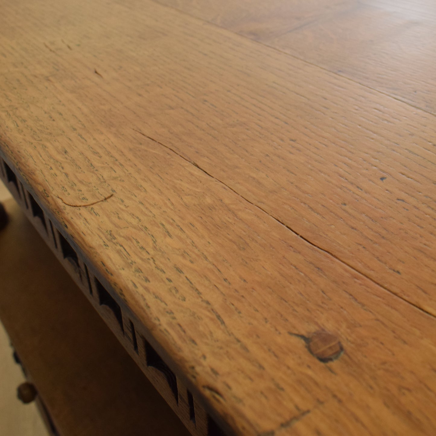 Carved Oak Court Cabinet