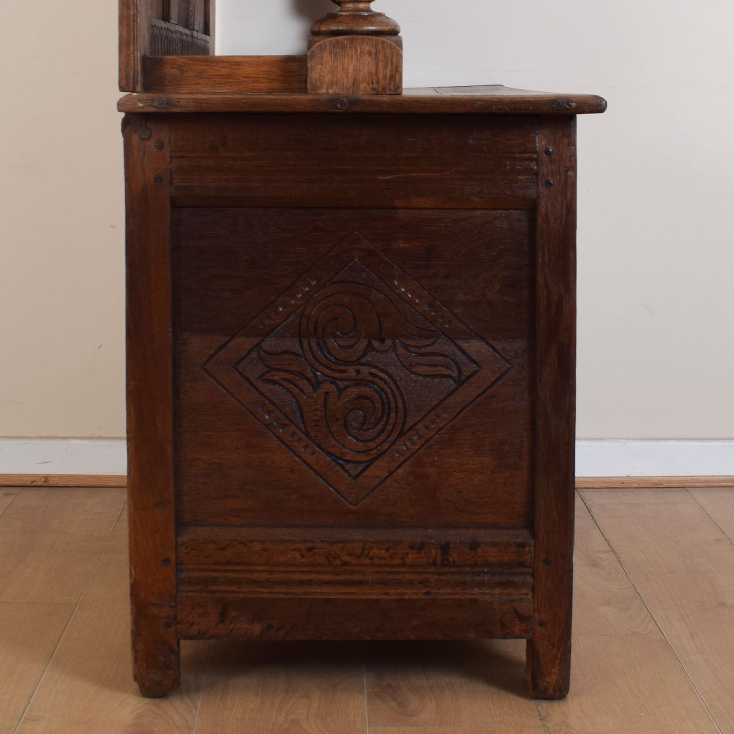 Vintage Carved Oak Dresser