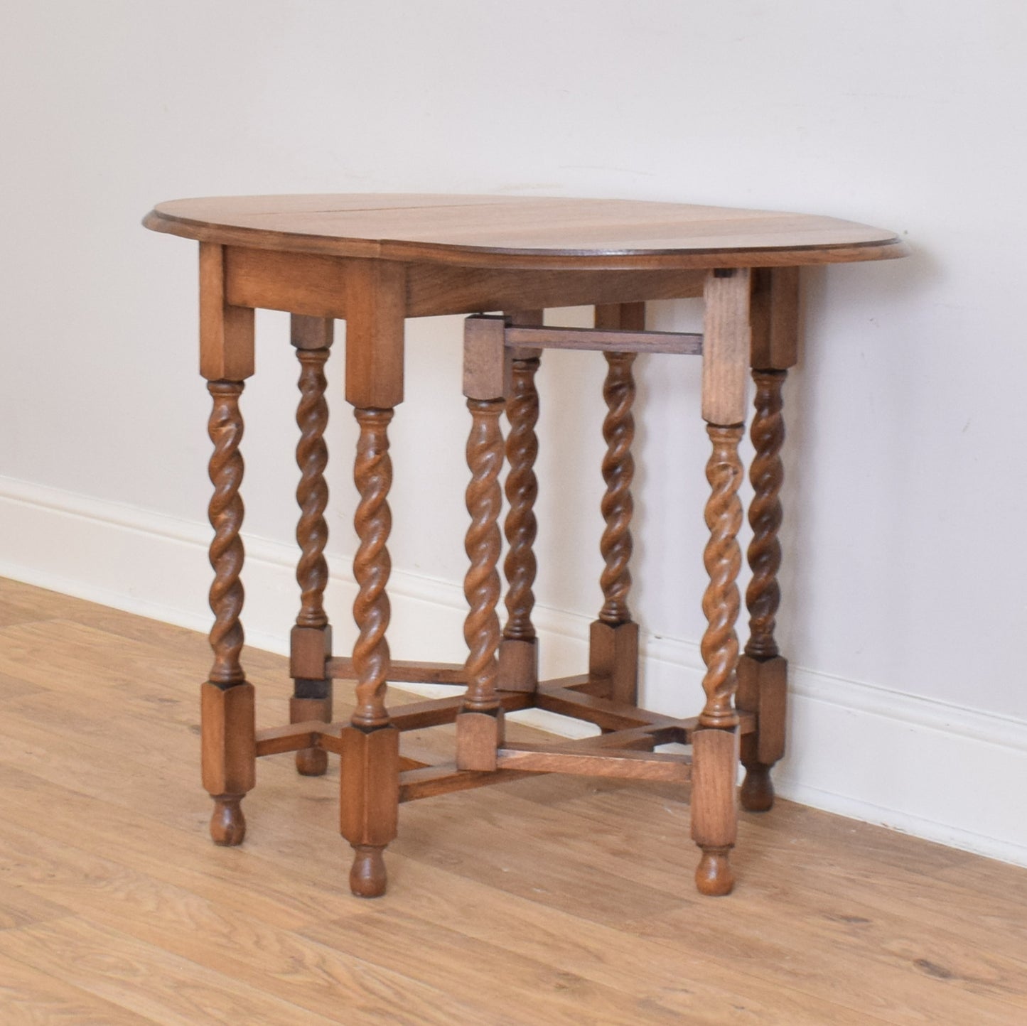 Barley Twist Drop Leaf Table