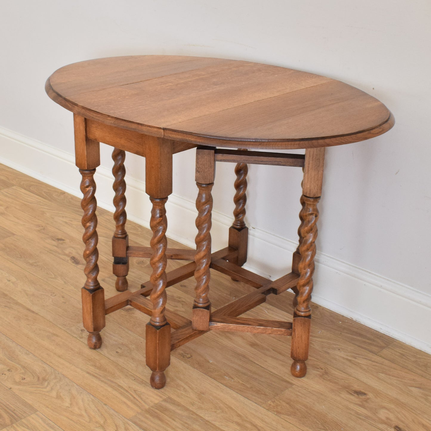 Barley Twist Drop Leaf Table