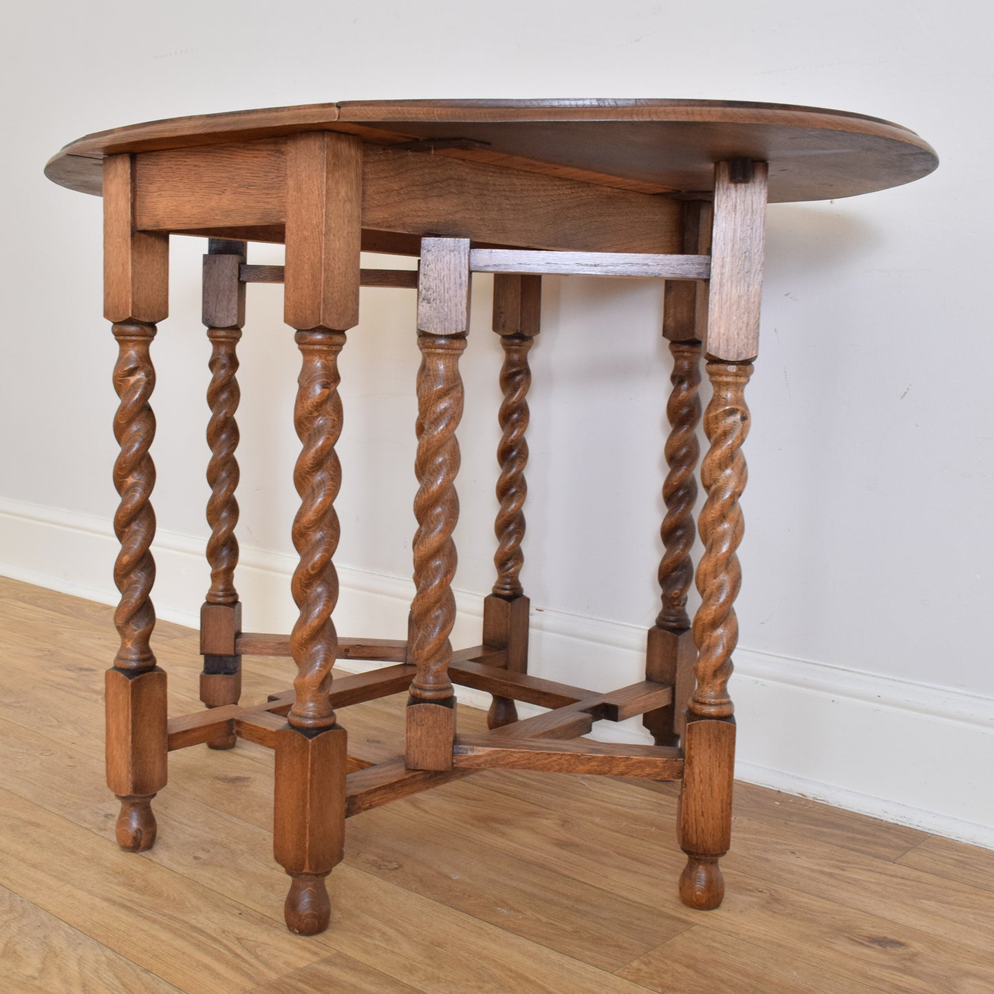 Barley Twist Drop Leaf Table