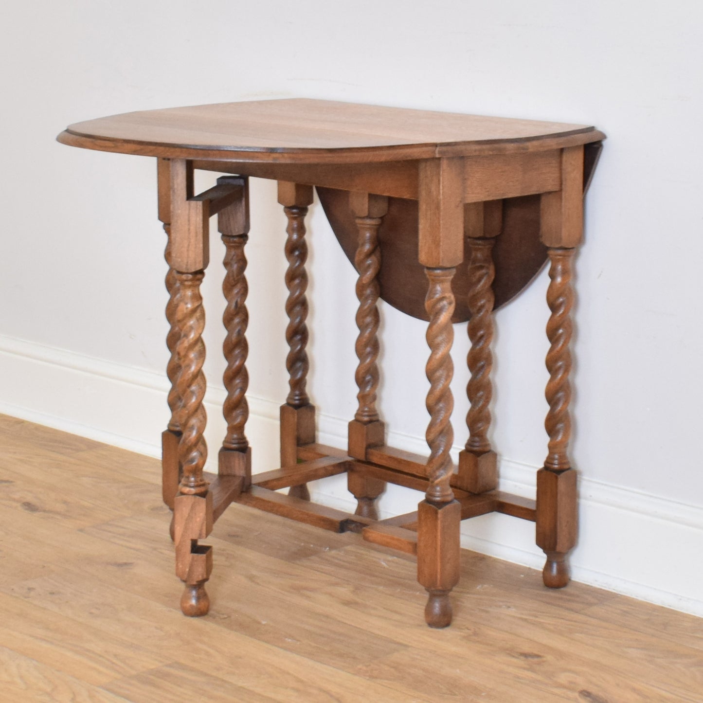 Barley Twist Drop Leaf Table