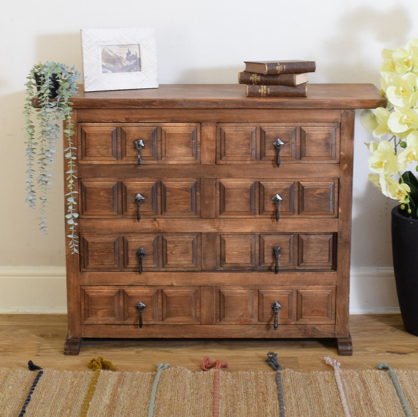 Restored Spanish Carved Chest of Drawers