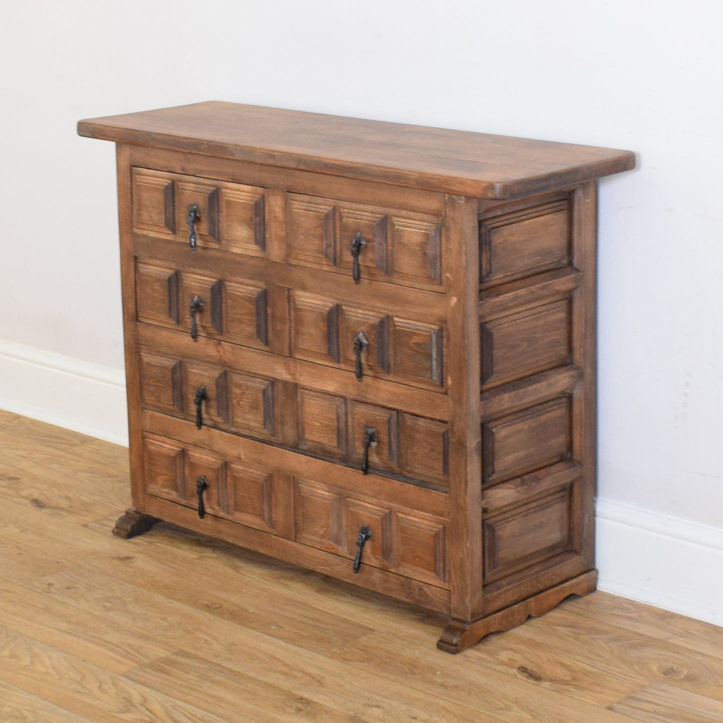 Restored Spanish Carved Chest of Drawers