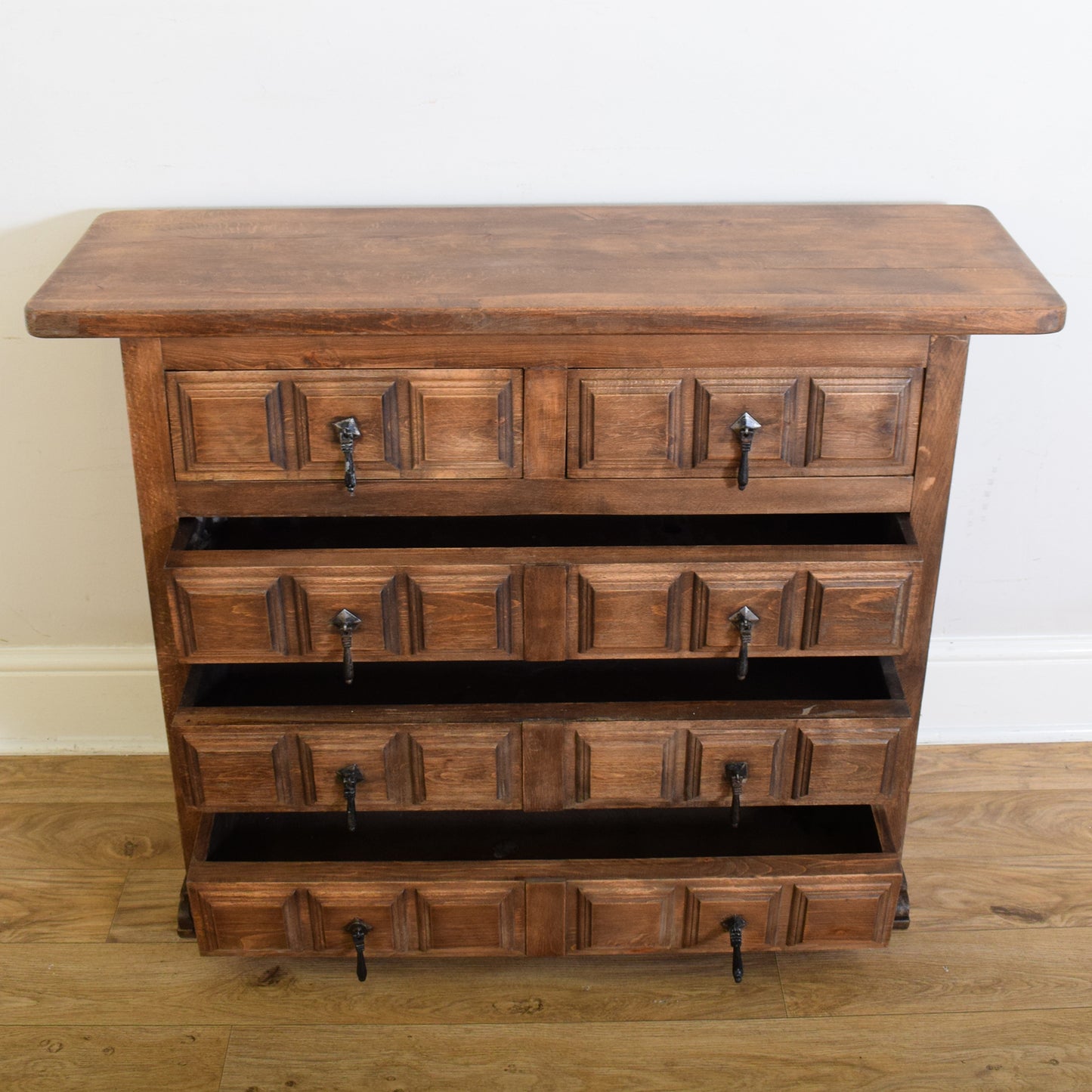 Restored Spanish Carved Chest of Drawers