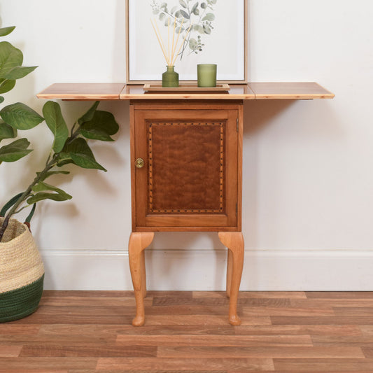 Drop Leaf Mahogany Cabinet