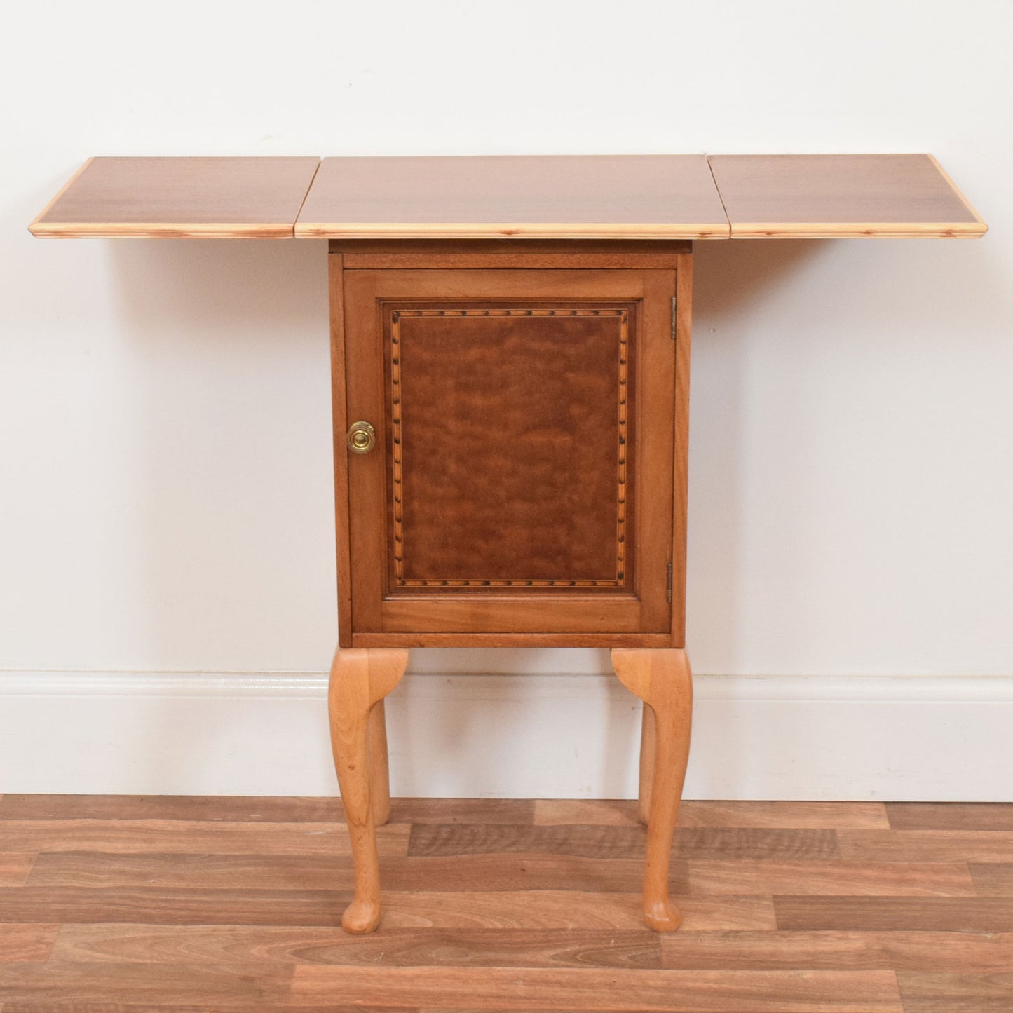 Drop Leaf Mahogany Cabinet