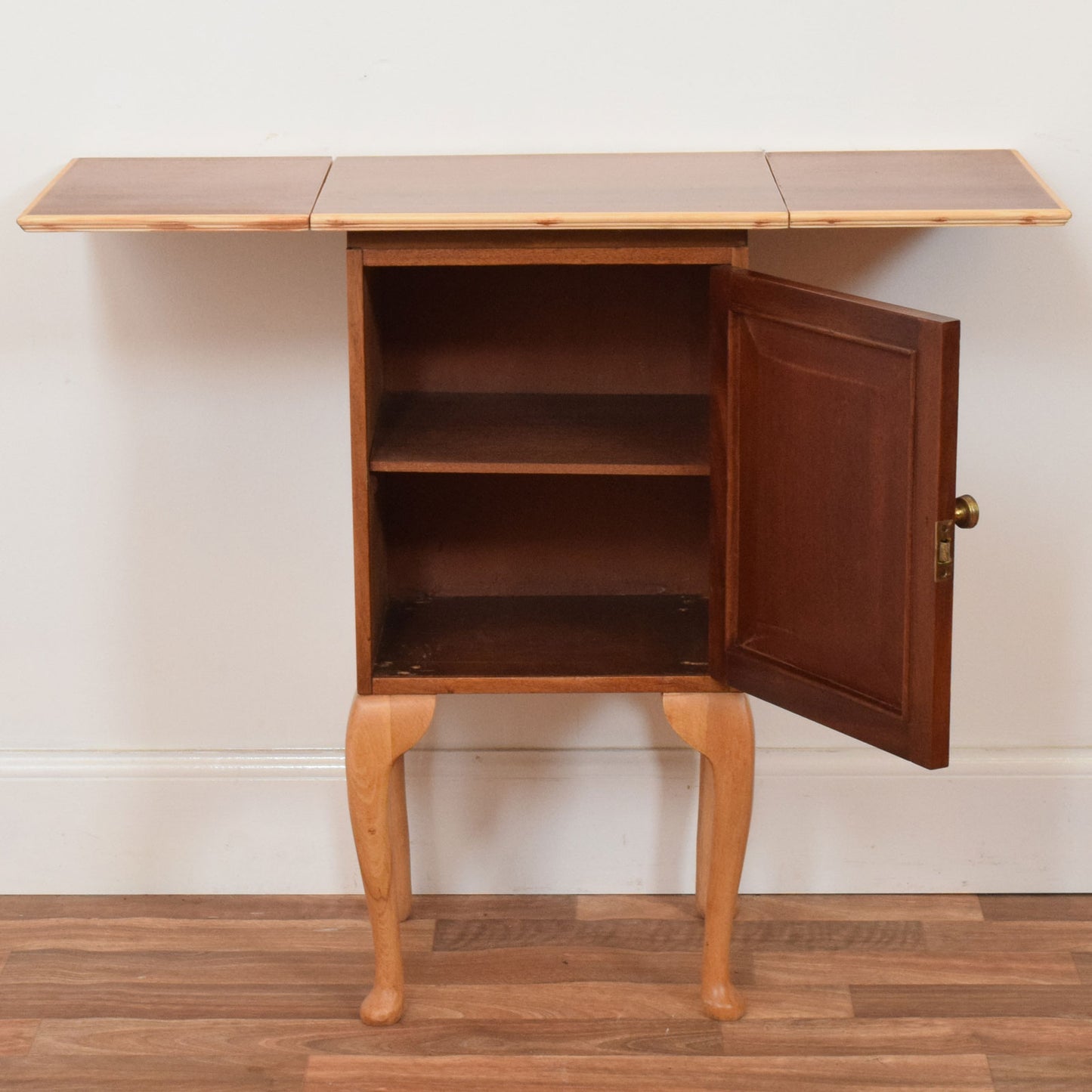 Drop Leaf Mahogany Cabinet