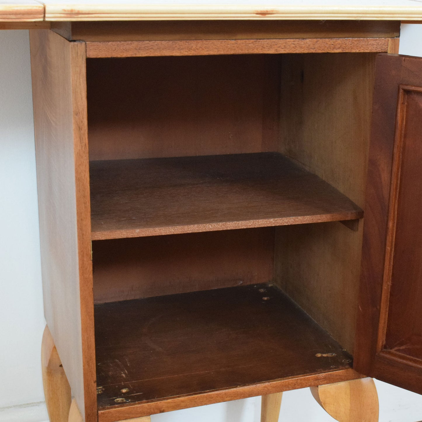 Drop Leaf Mahogany Cabinet