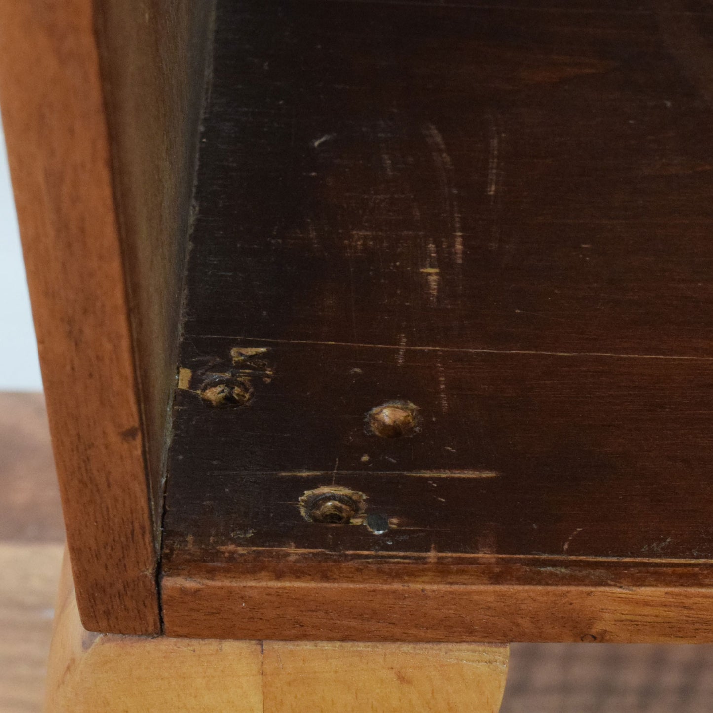 Drop Leaf Mahogany Cabinet