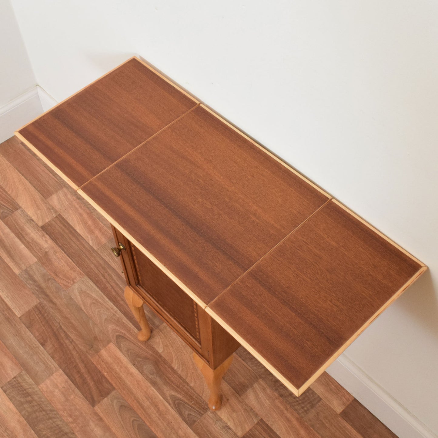 Drop Leaf Mahogany Cabinet