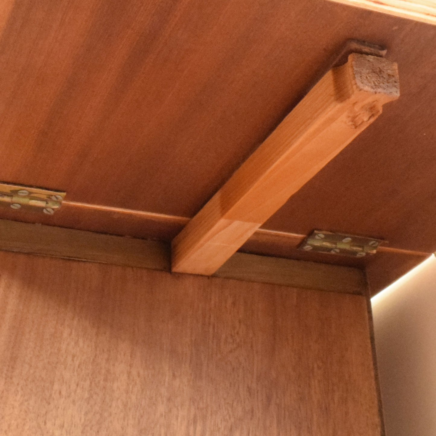 Drop Leaf Mahogany Cabinet