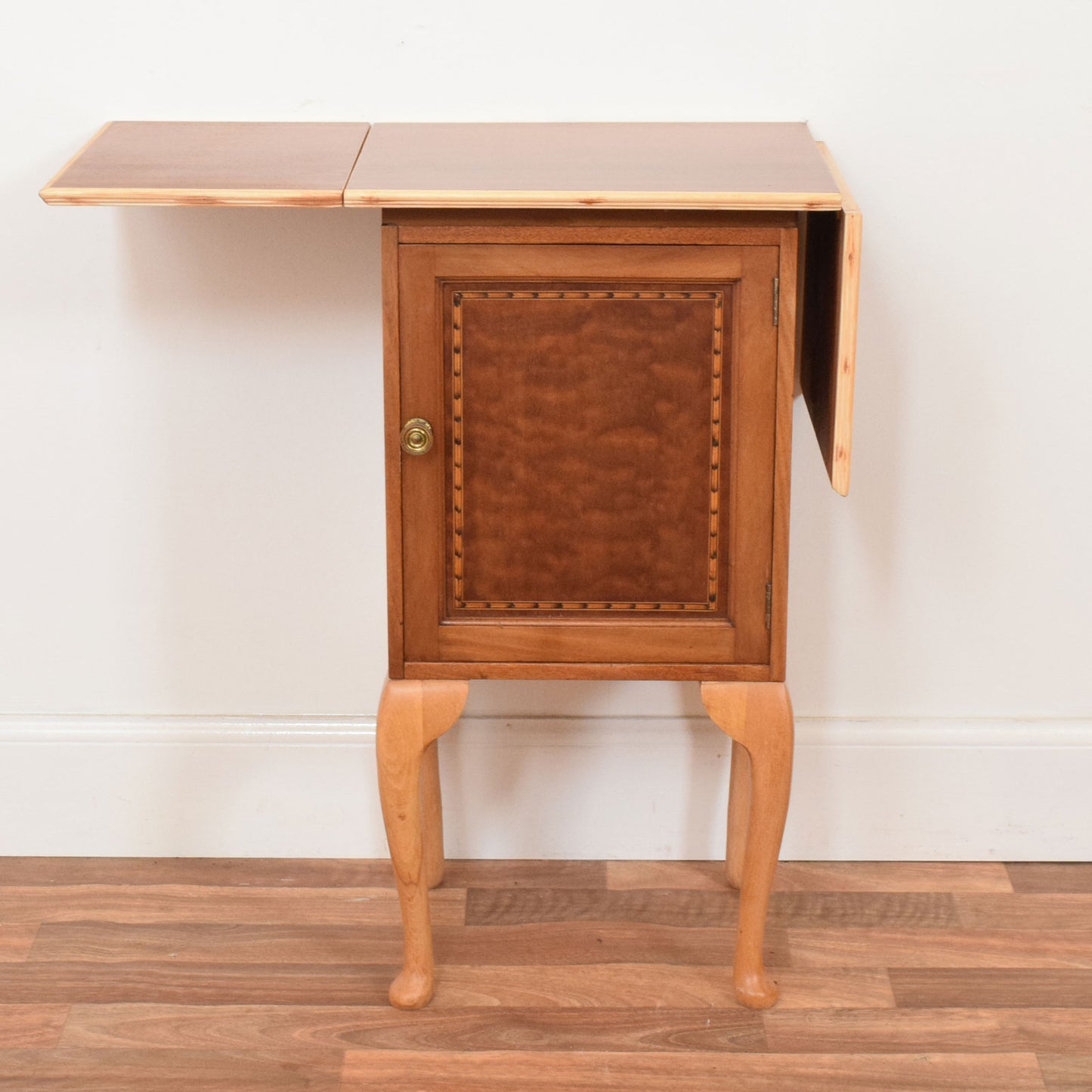 Drop Leaf Mahogany Cabinet