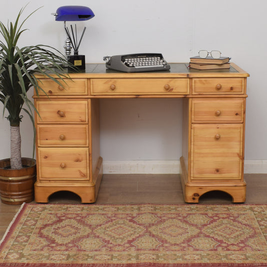 Pine Pedestal Desk