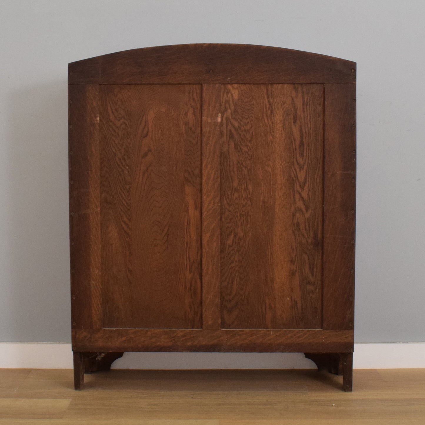 Restored Oak Glazed Bookcase