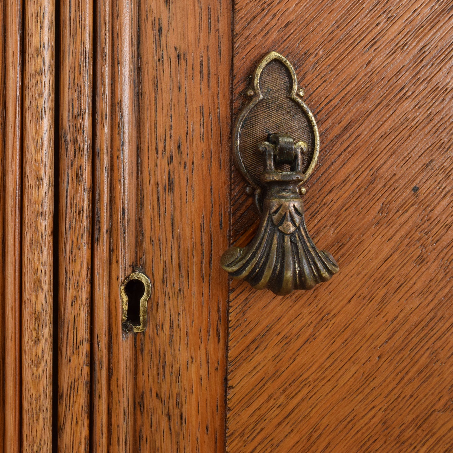 Restored Oak-Veneer Wardrobe
