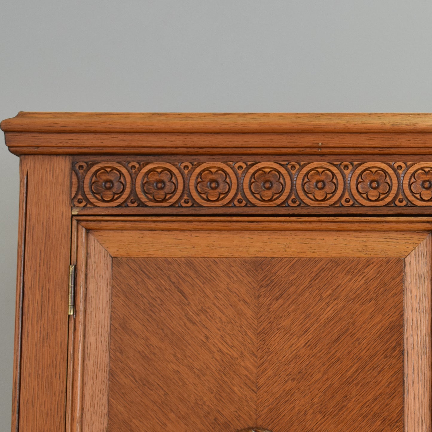 Restored Oak-Veneer Wardrobe