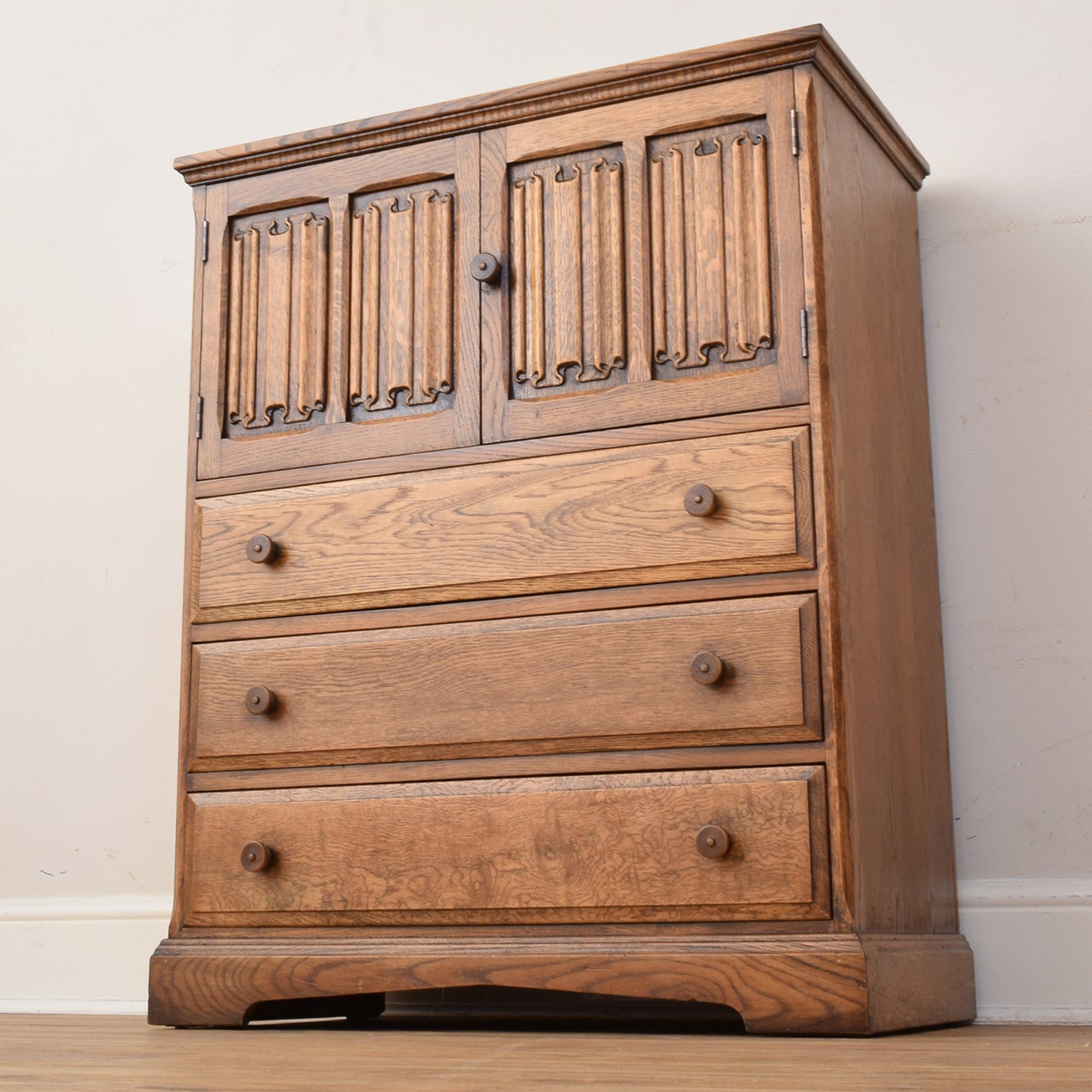 Linenfold Tallboy