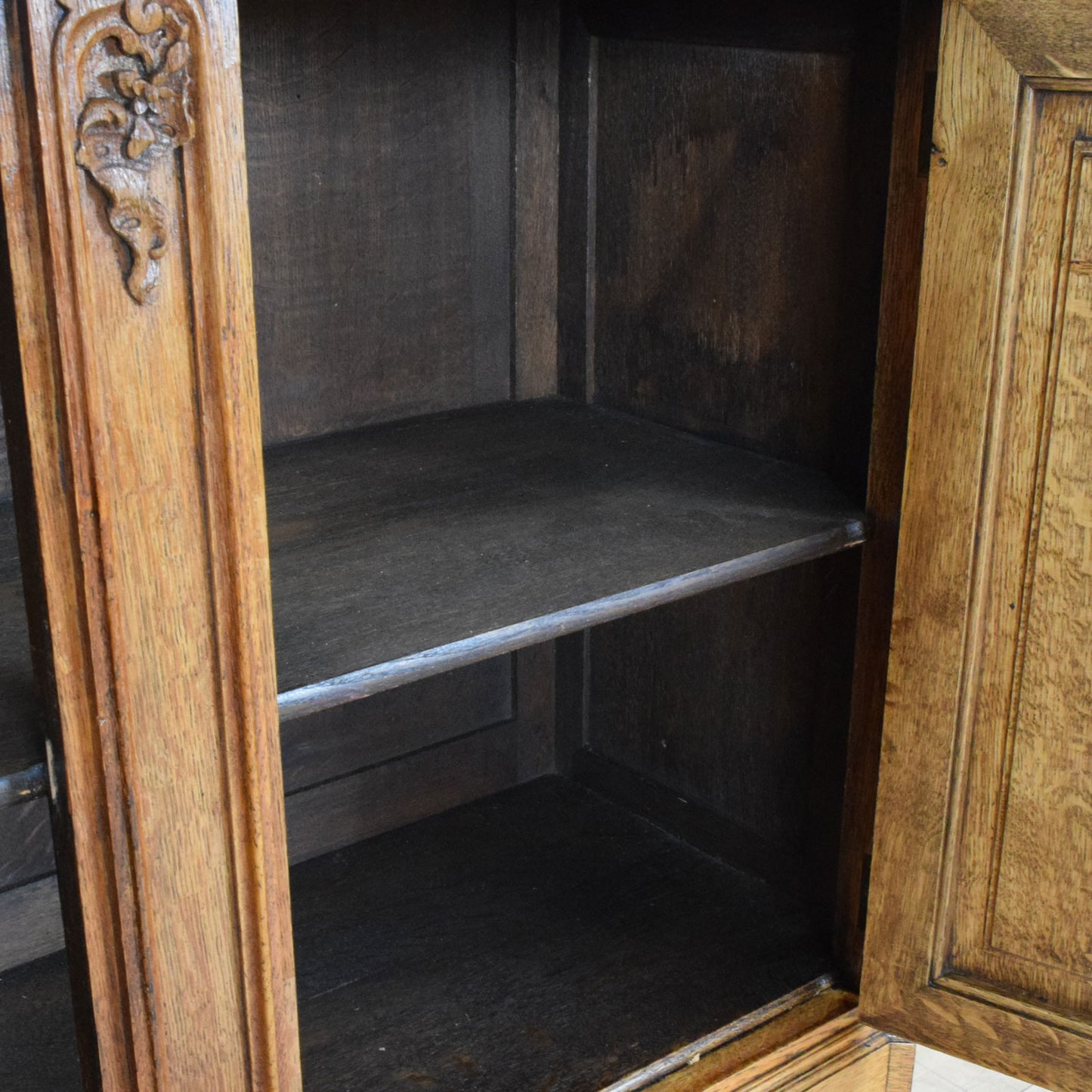 Carved Oak Sideboard