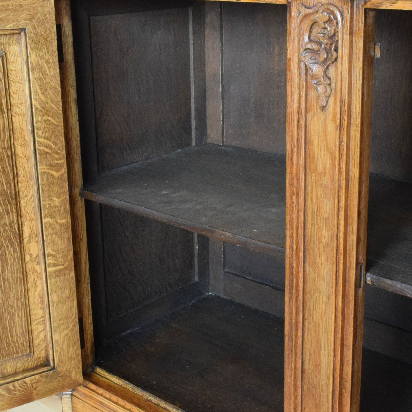 Carved Oak Sideboard