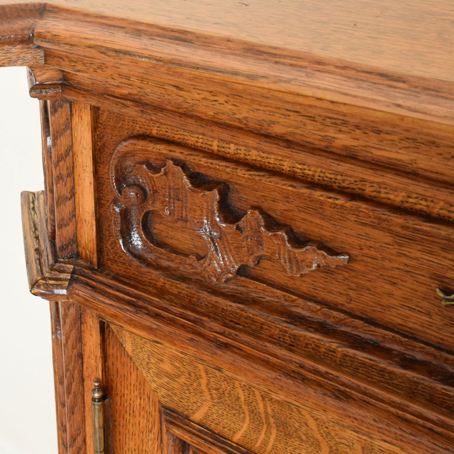 Carved Oak Sideboard