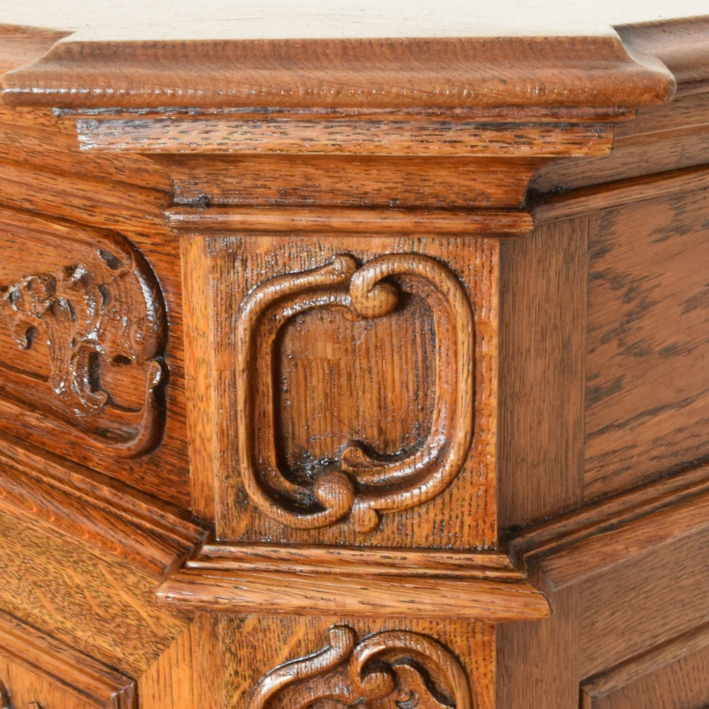 Carved Oak Sideboard