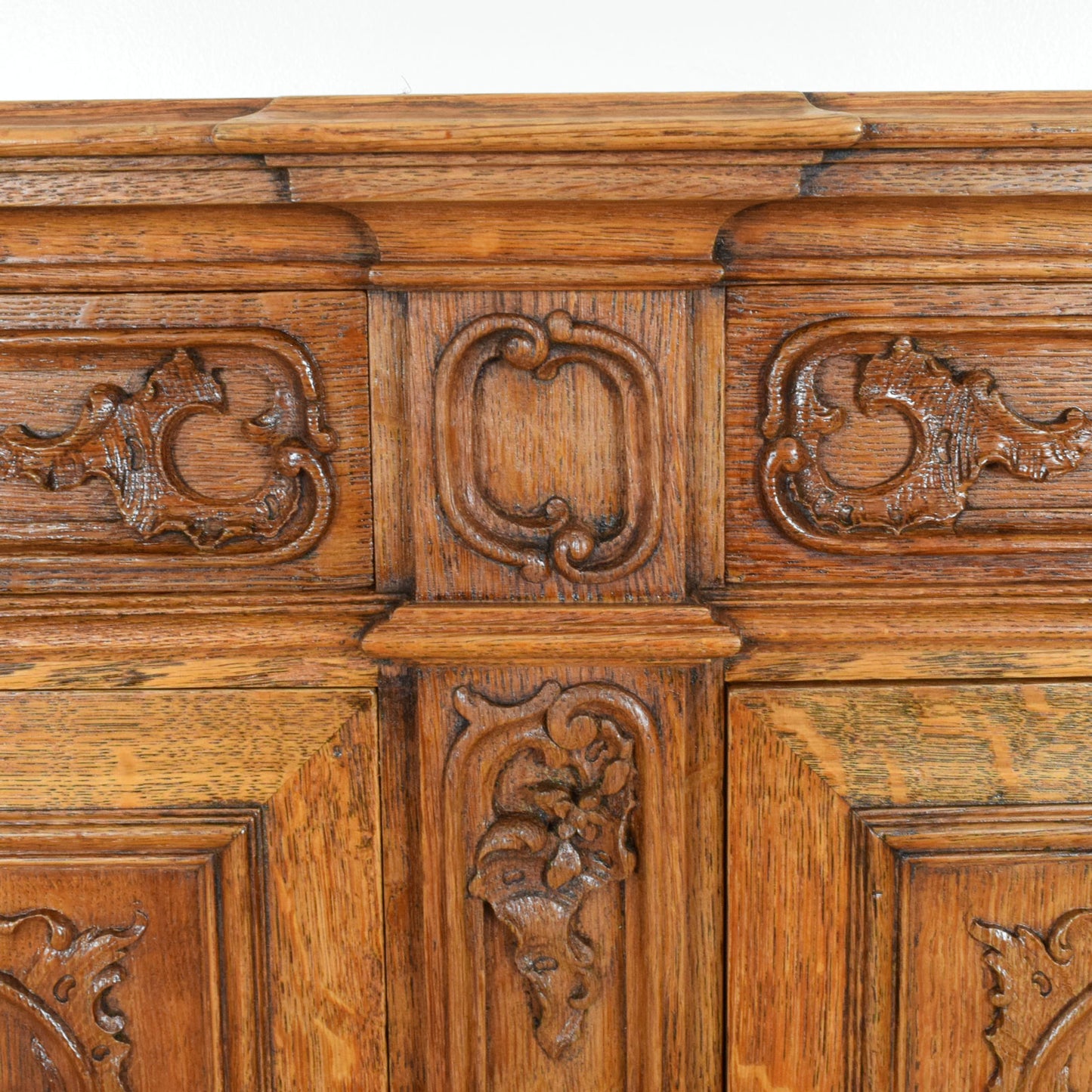 Carved Oak Sideboard