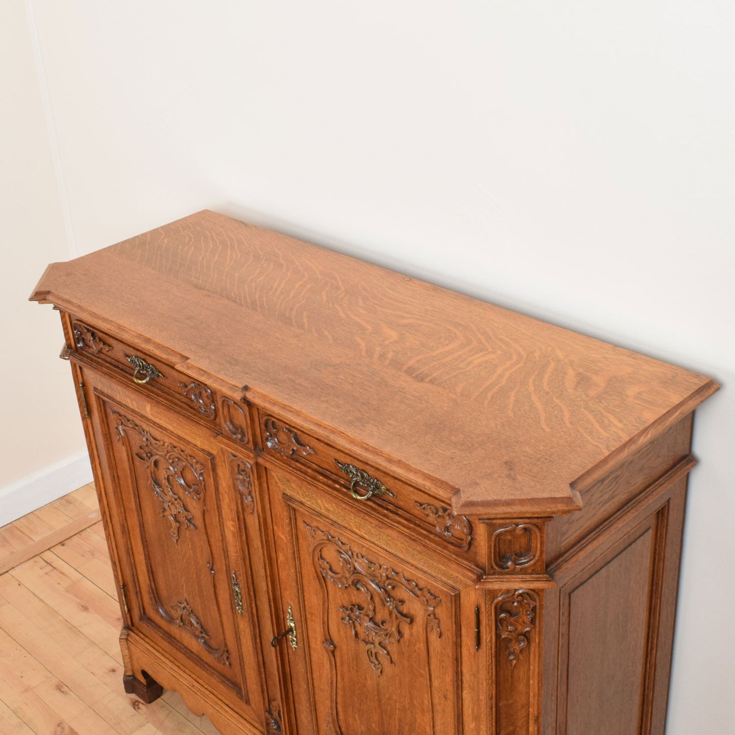 Carved Oak Sideboard