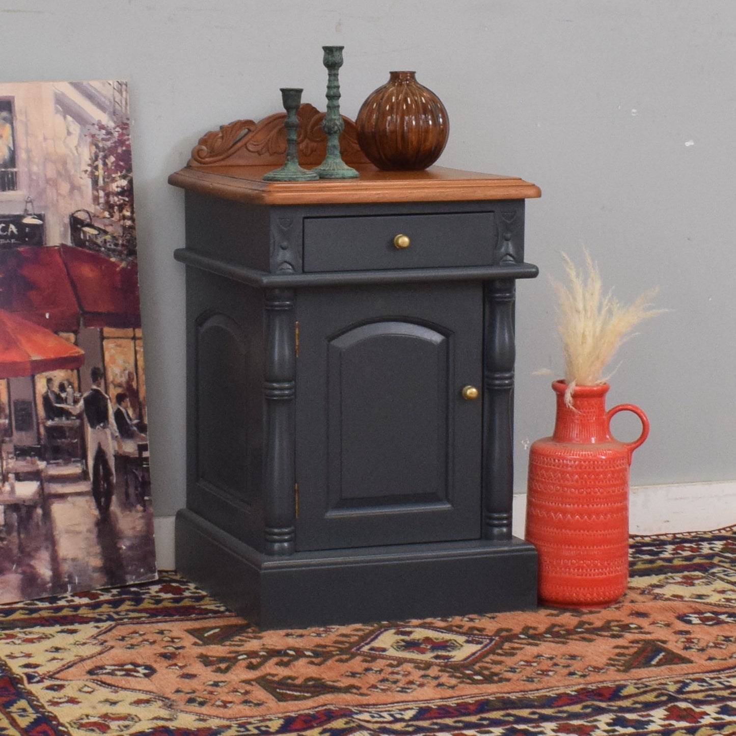 Painted Mahogany Bedside