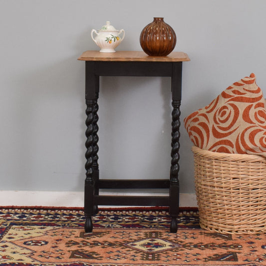 Painted Barley Twist Side Table